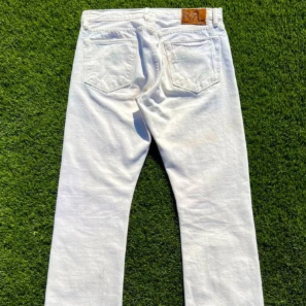 Ralph lauren double rl RRL slim japanese woven selvedge denim jeans pants 34 vtg